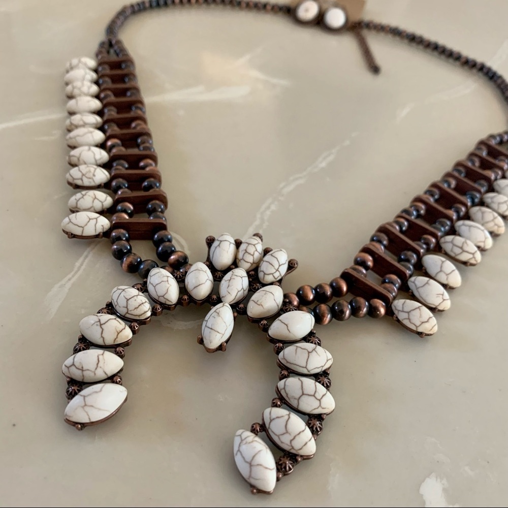 • NEW! Squash Blossom Jewelry Set • - Picture 2 of 14